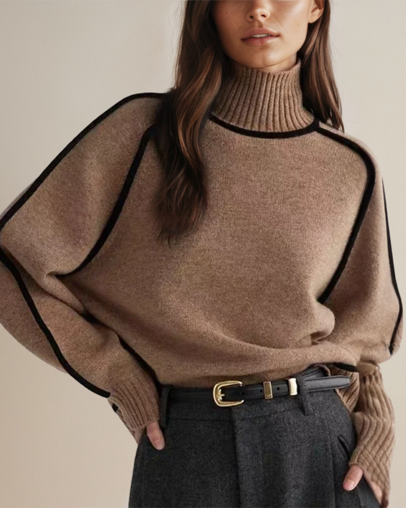 Ava I Elegant Roll Neck Jumper