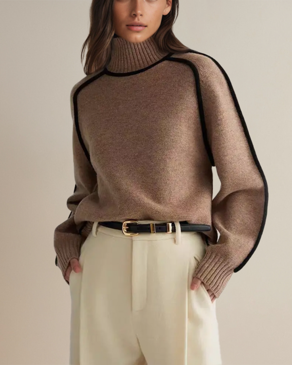 Ava I Elegant Roll Neck Jumper