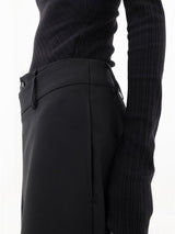 Hazel I Wide-Legged Trousers with Asymmetric Buttons