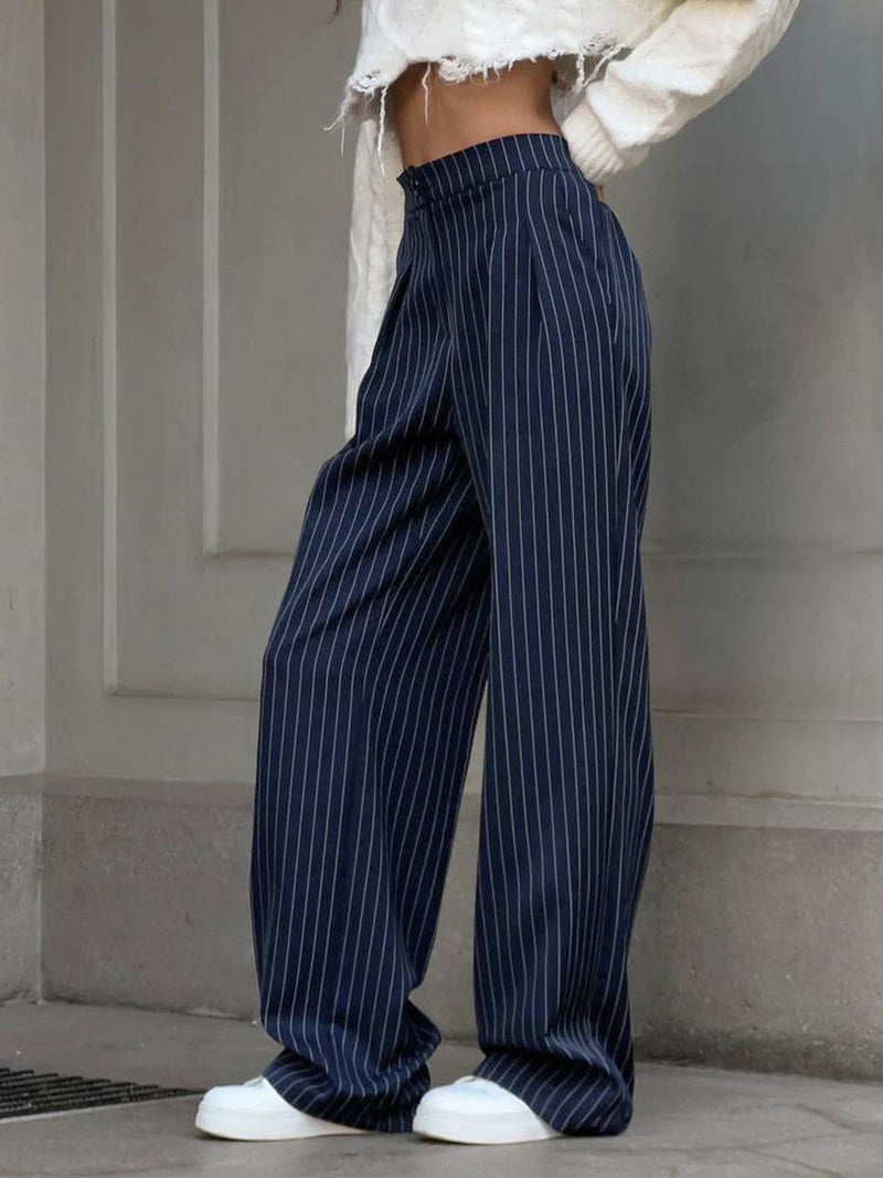 Dawn - Wide-Legged Pleated Trousers