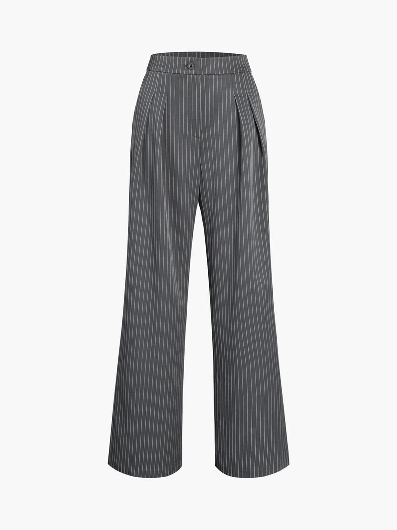 Dawn - Wide-Legged Pleated Trousers