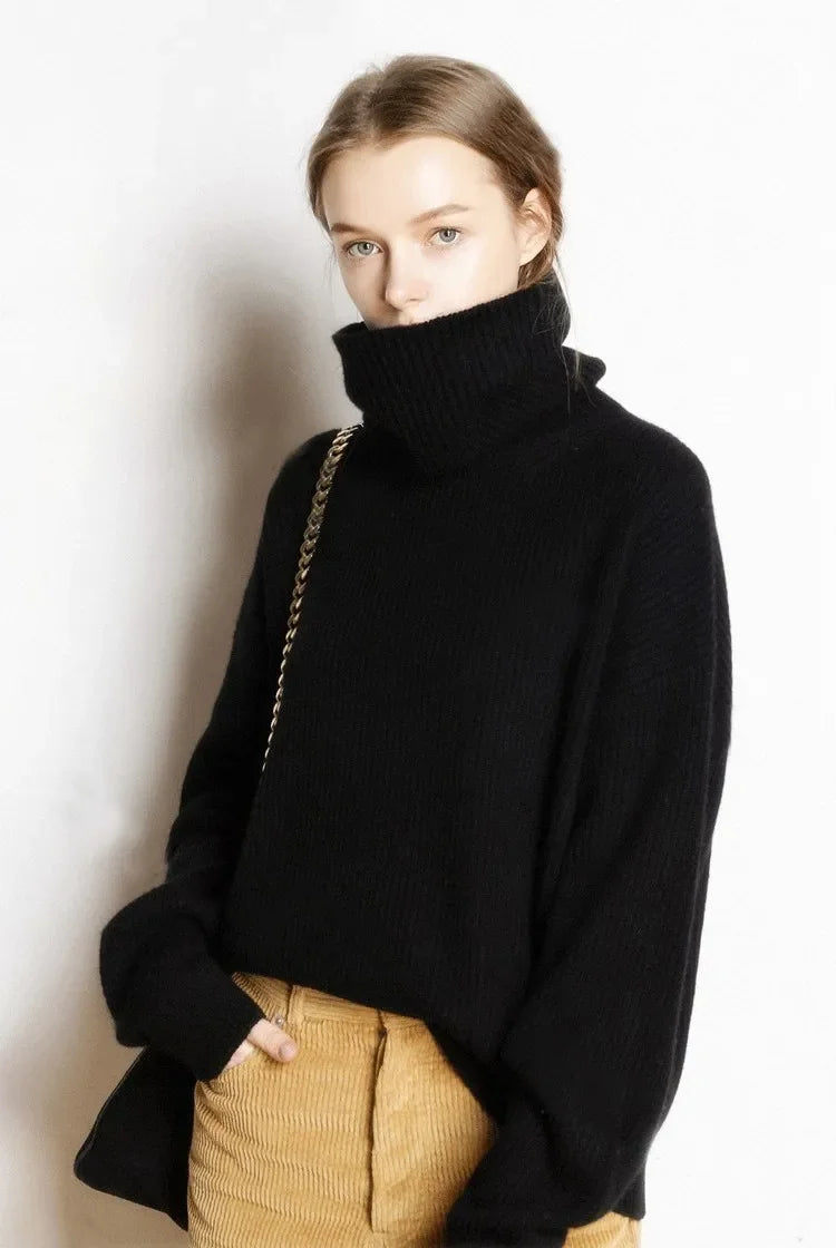 Alice - Cashmere Roll Neck Jumper