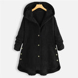 April I Corduroy Coat with Hood